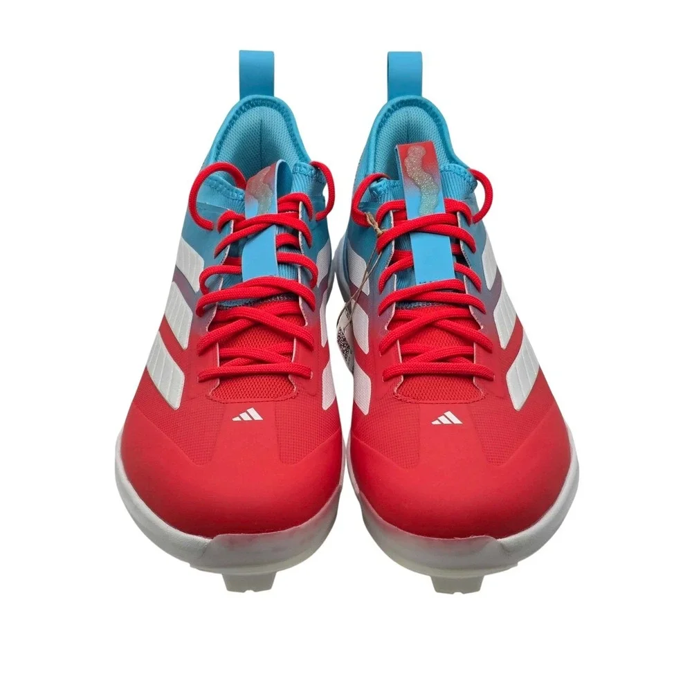 adidas Adizero Impact TPU Candy Baseball Cleats Men's 12 Red Blue NEW JR7826